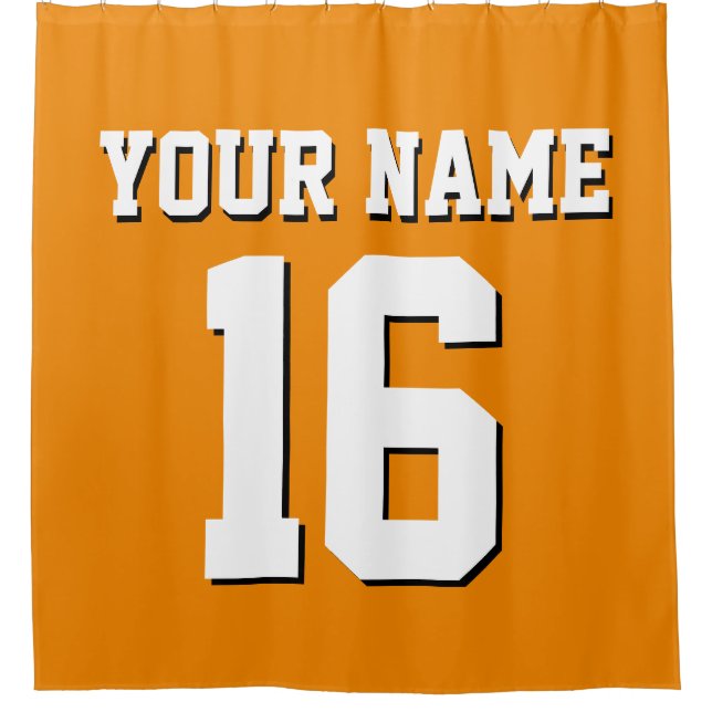 Tangerine Orange White Sports Jersey Team Jersey (Front)