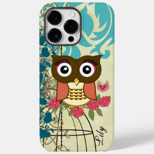 Tangerine Owl Birdcage Tree Case-Mate iPhone 14 Pro Max Case