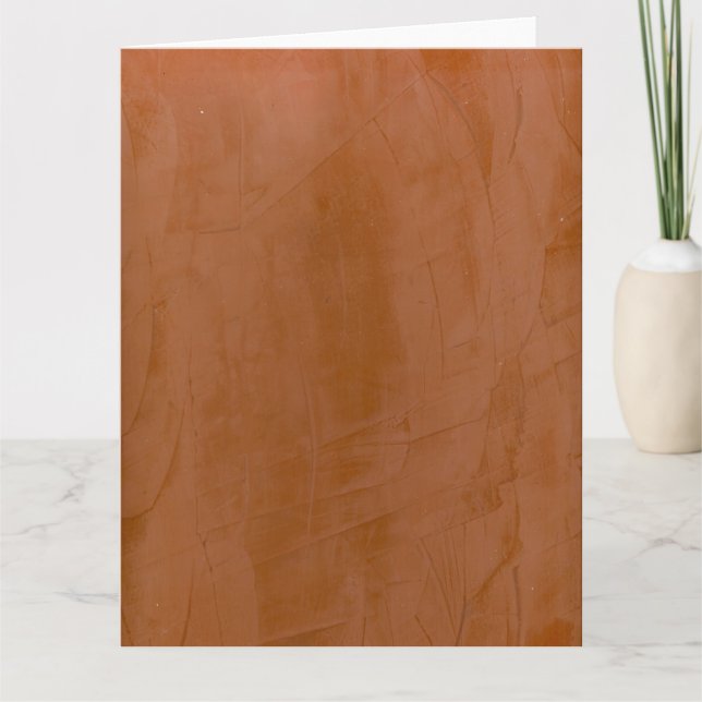 Tangerine Plaster Big Blank Greeting Card (Front)
