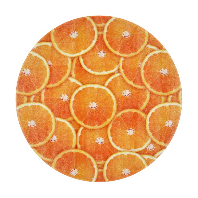 Tangerine slices cutting board (Front)