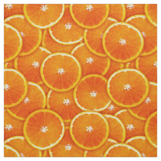 Tangerine slices fabric (Swatch)