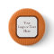 Tangerine Spring Rays Button