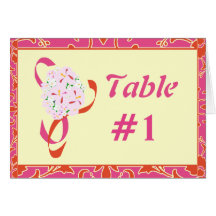 Tangerine Tango, Rose, Carte de table Damask