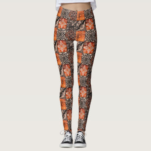 Tangerine Tile Leggings