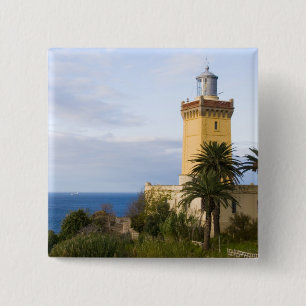Tangier Morocco lighthouse at Cap Spartel 2 Inch Square Button