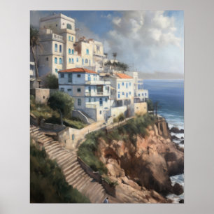 Tangier Morocco Painting Art Print Poster
