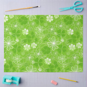 Tangle of Clovers Tissue Paper
