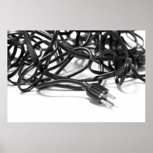 Tangle of Power Cables Poster