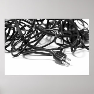 Tangle of Power Cables Poster