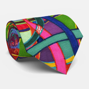 "Tangled" Abstract Design Tie