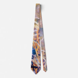 Tangled Abstract Grass in the Wind Tie