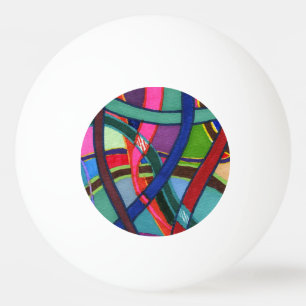 "Tangled" Abstract Ping Pong Ball