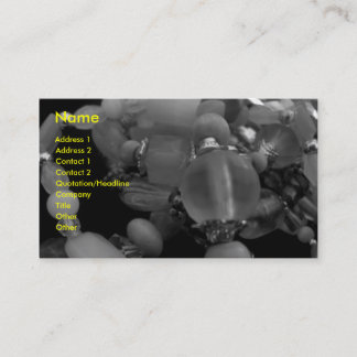 "Tangled Bangles In Black" and White Business Card