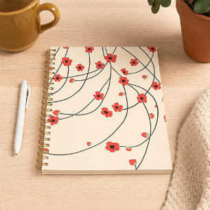 Tangled in Bloom Crimson Red Warm Vanilla Planner