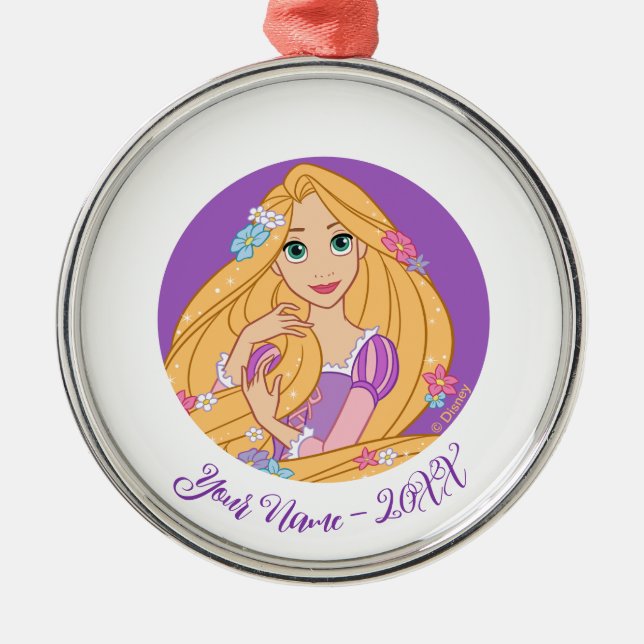 Tangled in Bloom Metal Ornament (Front)