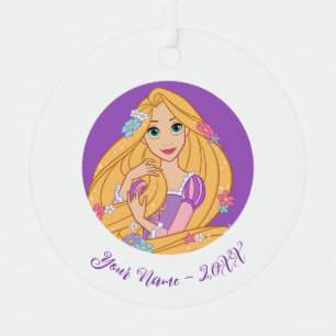 Tangled in Bloom Metal Ornament