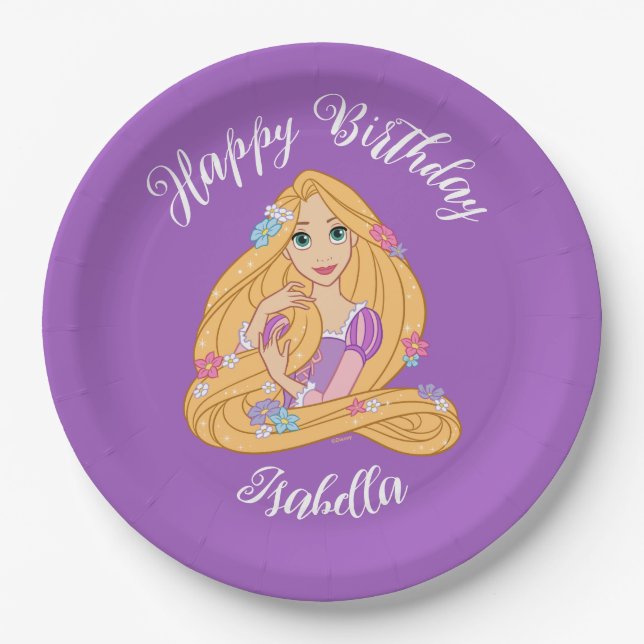 Tangled in Bloom Paper Plate (Front)