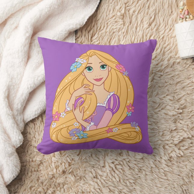 Tangled in Bloom Throw Pillow (Blanket)