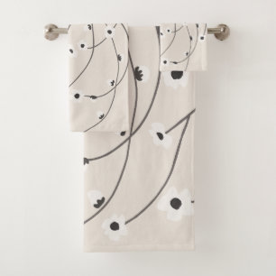 Tangled in Bloom Warm Vintage Bath Towel Set