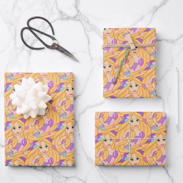 Tangled in Bloom Wrapping Paper Sheet (Front)