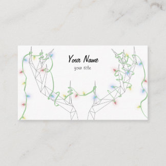Tangled in the Holiday Lights Business Card