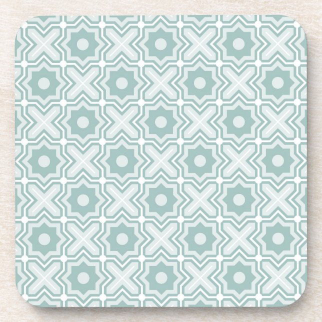 Tangled Lattice Pattern Coaster (Front)