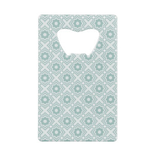 Tangled Lattice Pattern Credit Card Bottle Opener
