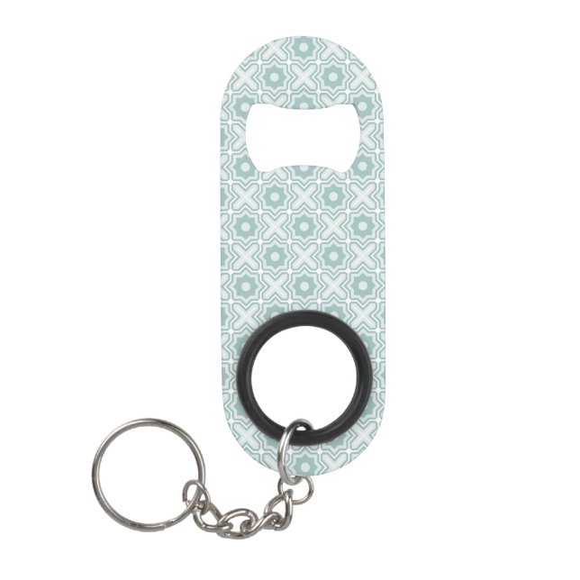 Tangled Lattice Pattern Mini Bottle Opener (Front)