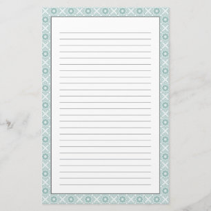Tangled Lattice Pattern Stationery