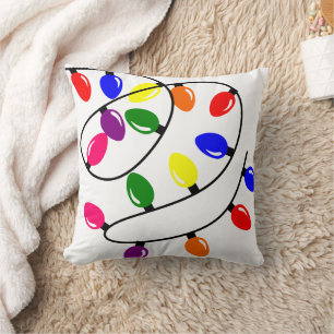 Tangled Lights Throw Pillow
