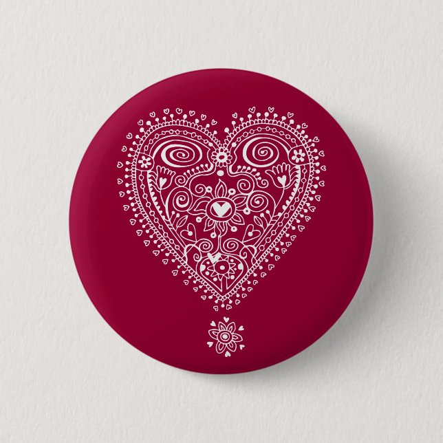 Tangled Love 2 Inch Round Button (Front)