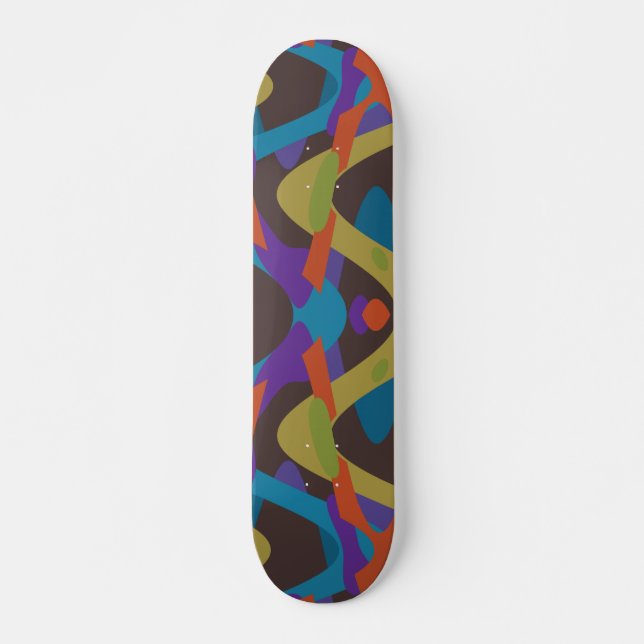 Tangled Motion Abstract Skateboard (Front)