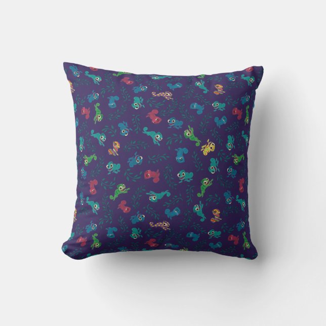 Tangled | Pascal Pattern Throw Pillow (Front)