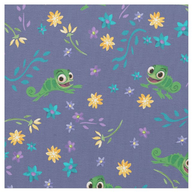Tangled | Pascal - Purple Pattern Fabric (Close Up)