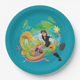 Tangled   Rapunzel & Eugene Paper Plate