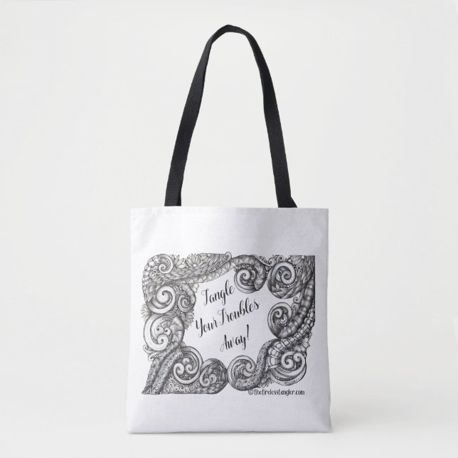 Tangled Scrollwork Tote Bag (Front)