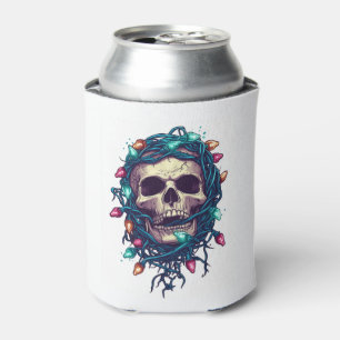 Tangled Skullmas � Funny Xmas Skeleton Can Cooler
