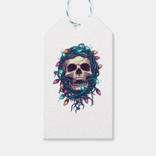 Tangled Skullmas � Funny Xmas Skeleton Gift Tags
