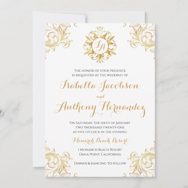 Tangled Sun Invitation (Front)