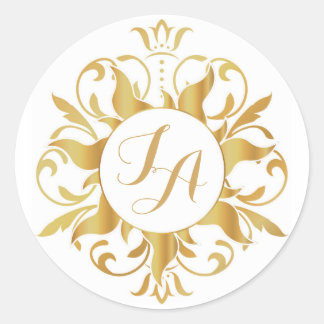 Tangled Sun Monogram Sticker