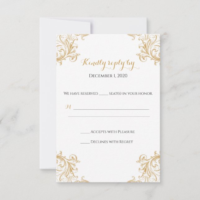 Tangled Sun RSVP Card (Front)