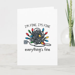 Tangled Up Christmas Lights Card