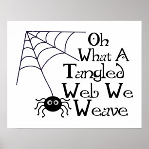 Tangled Web Spider Poster