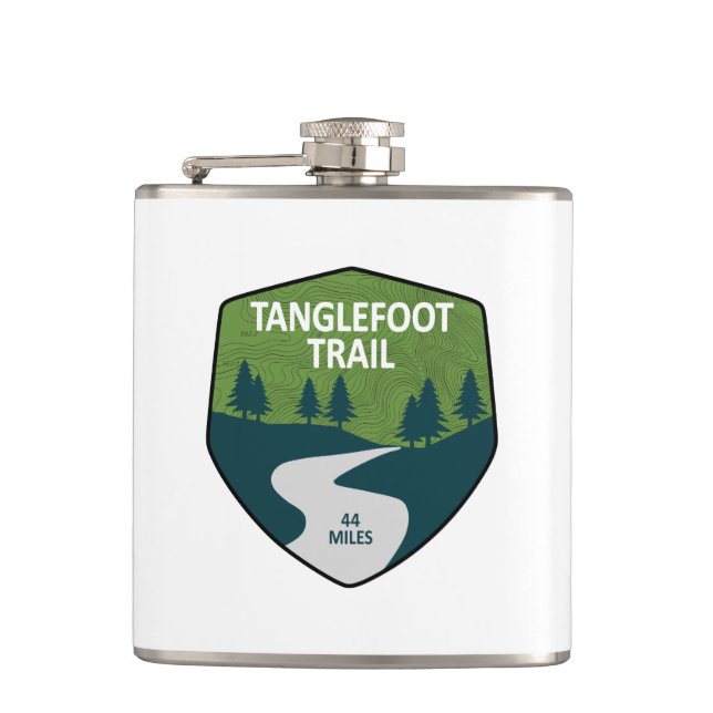 Tanglefoot Trail Hip Flask (Front)