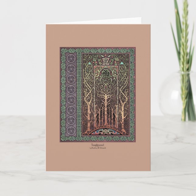 Tanglewood Celtic Art Greeting Card (Front)