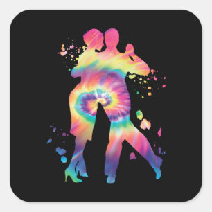 Tango Argentino Dancing Milonga Vals Square Sticker