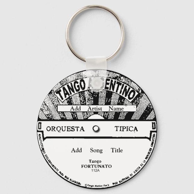Tango Argentino Record Key Chain (Front)