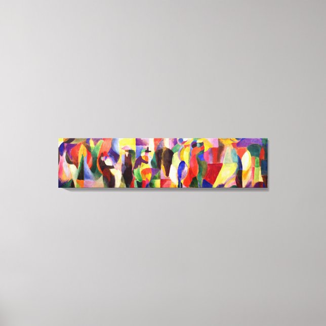 Tango Bal Bullier - Abstract Art by Sonia Delaunay Canvas Print (Front)