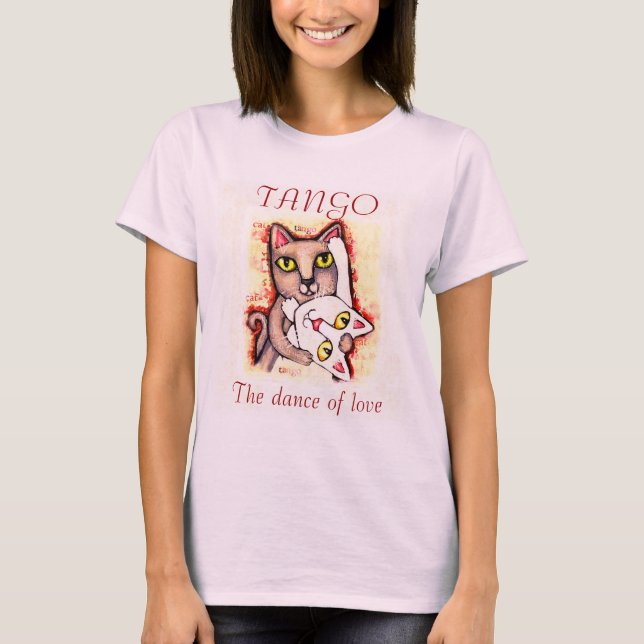 Tango Cats Dance T-Shirt (Front)