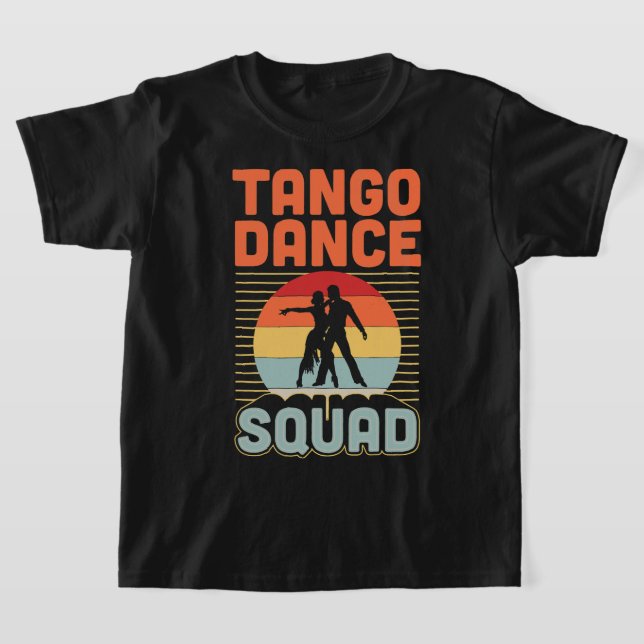 Tango Dance Squad Matching Tango Dance School Grou T-Shirt (Laydown)
